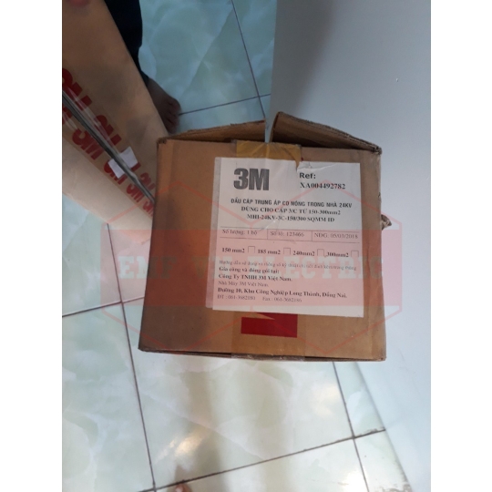 Đầu cáp ngầm 24kV co nhiệt trong nhà - Hiệu 3M